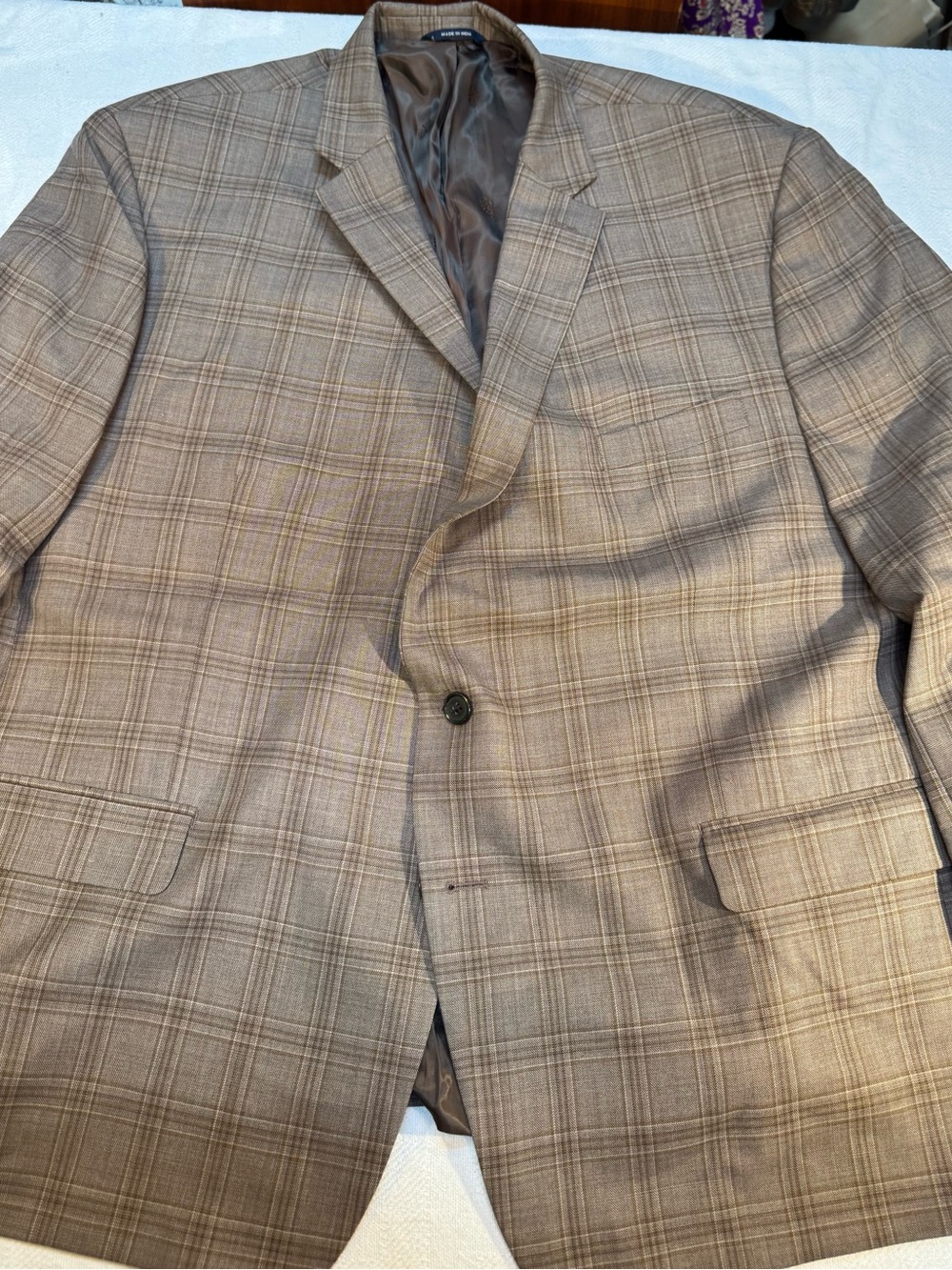 Ralph Lauren Men's Plaid Wool Sport Coat Size 52R